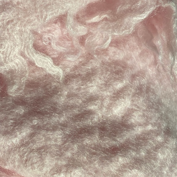 Vintage PINK MOHAIR WOOL THROW BLANKET BARBIE CORE GIRL AMAZING QUALITY EUC - Picture 2 of 6